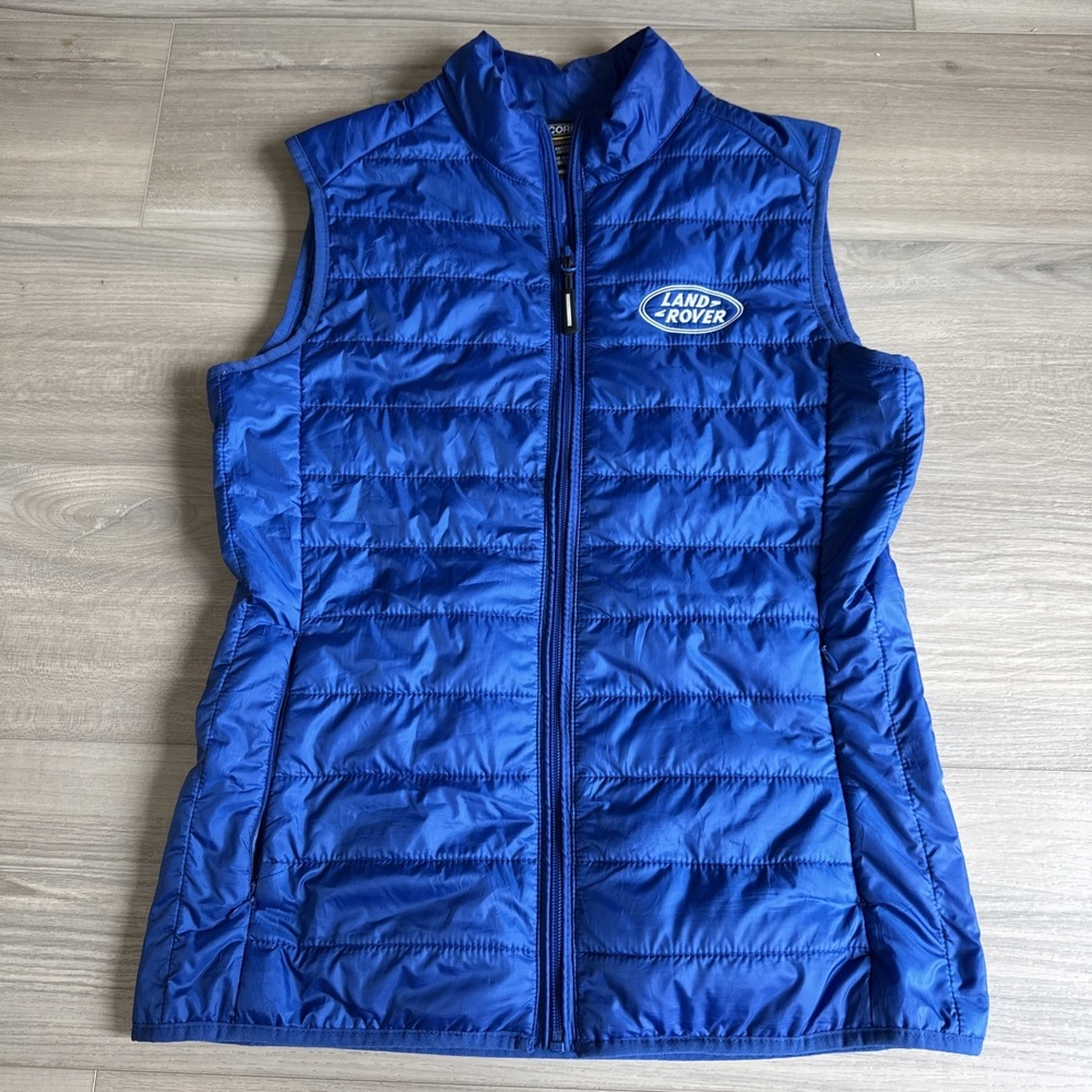 Land Rover Women's Core 365 Puffer‎ Vest Packable Blue Sz XS embroidered